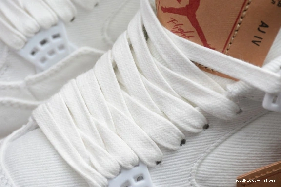 Tag) AO2571 Levi's Jordan (Levi's White AO2571 Air 4 Retro 100 100 0308